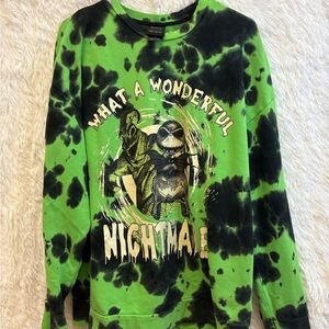 🖤💚Disney Our Universe “What A Wonderful Nightmare” Green Tie-Dye Sweatshirt💚🖤